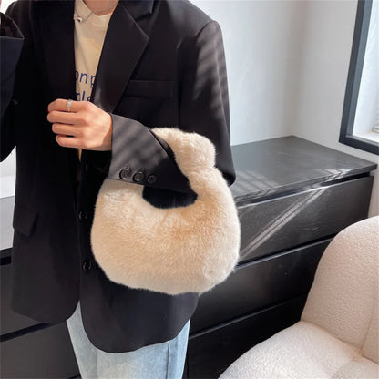 Fashion Plush Tote Womens Shoulder Bags Crossbody Bag Handbags Designer Ladies Messenger Bag