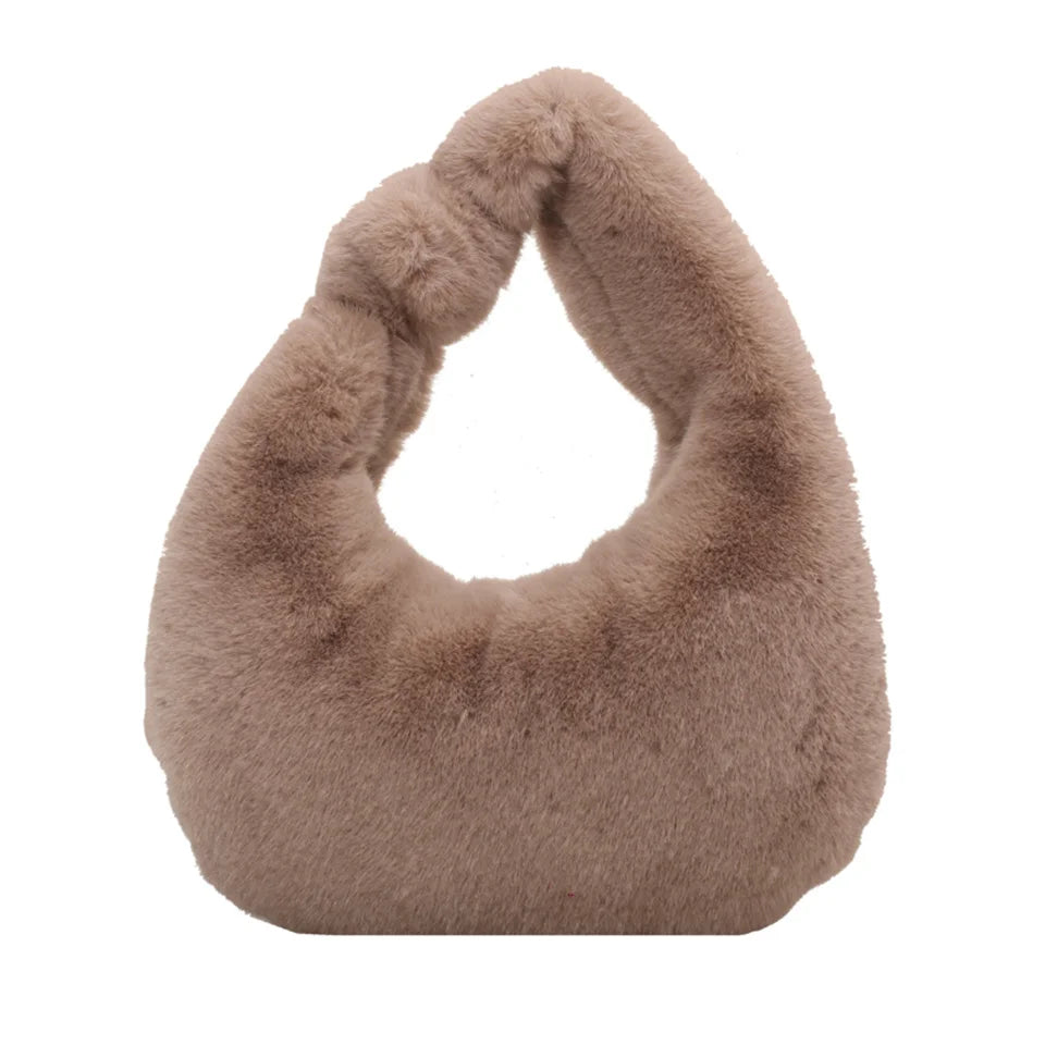 Fashion Plush Tote Womens Shoulder Bags Crossbody Bag Handbags Designer Ladies Messenger Bag