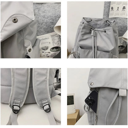 Fashion Preppy Style Unsex High-Capacity Srting Backpacks Women Girls Travel Laptop Shoulder Bags