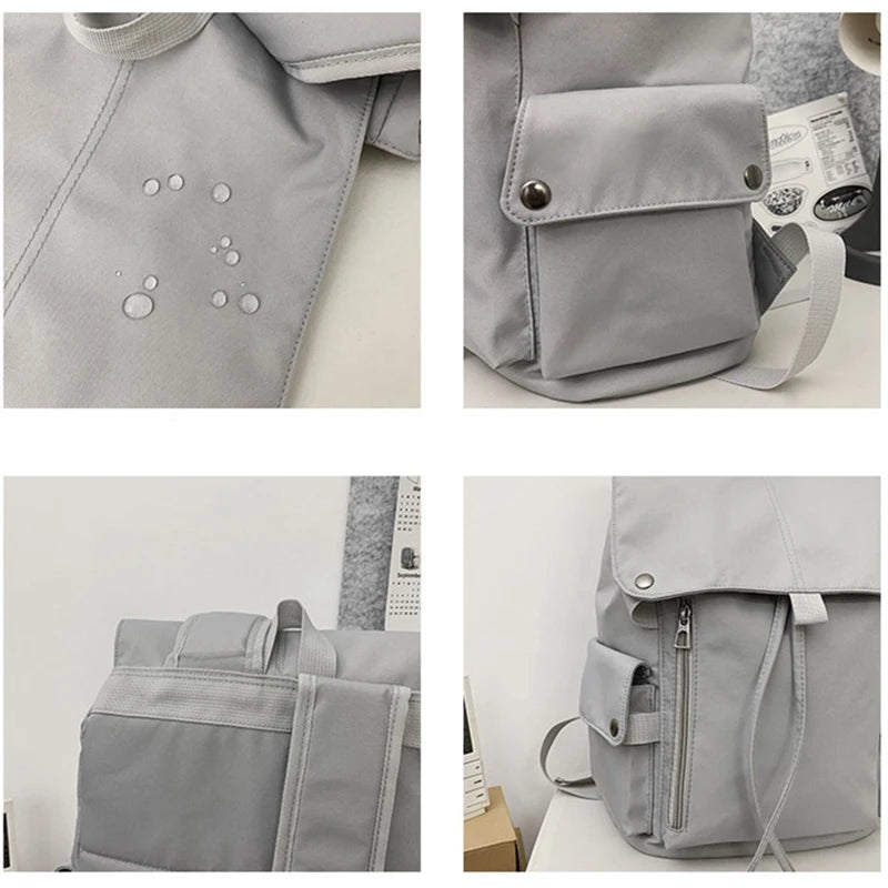 Fashion Preppy Style Unsex High-Capacity Srting Backpacks Women Girls Travel Laptop Shoulder Bags