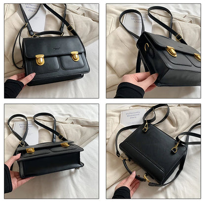 Fashion Preppy Style Women Grils Double Locks PU Backpacks Briefcases Students Colorful HandBags Shoulder Bags