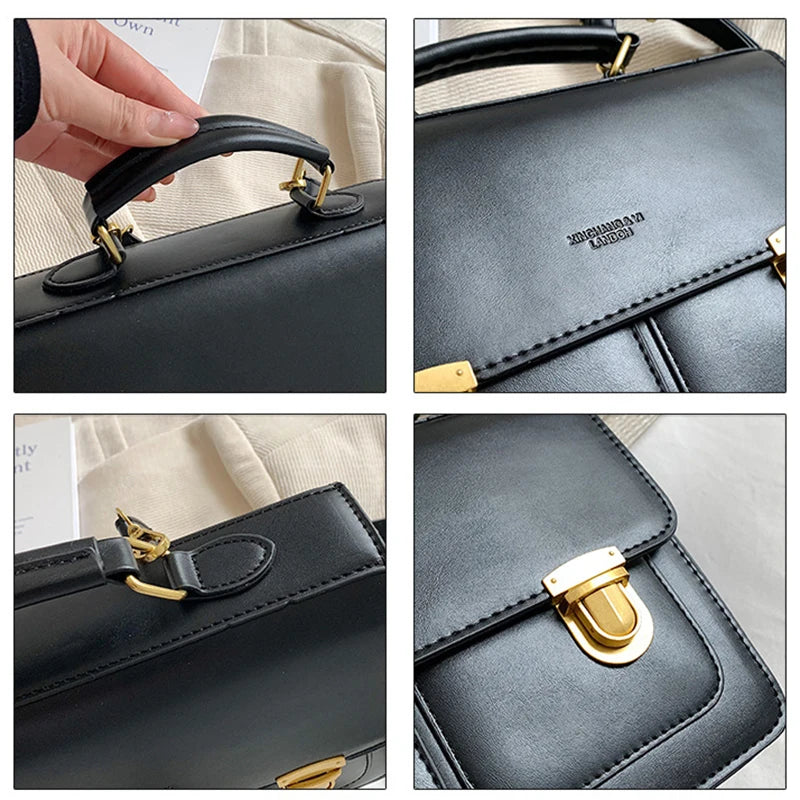 Fashion Preppy Style Women Grils Double Locks PU Backpacks Briefcases Students Colorful HandBags Shoulder Bags