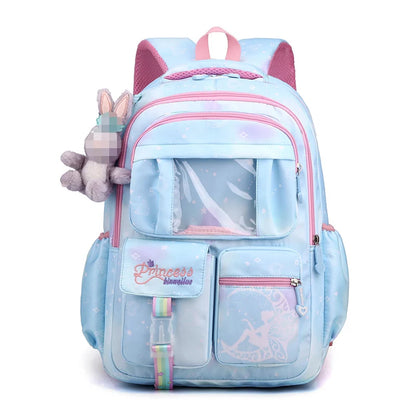 Fashion Primary School Student Backpacks for Girls Cartoon Kawaii Children School Bags Large Casual Kids Bookbag Travel  Bolsas