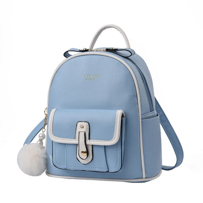 Fashion Pu Leather Women Backpacks Anti-thef School Bag College Girl Backpack Luxury Shoulder Travel Bags Female Bookbag