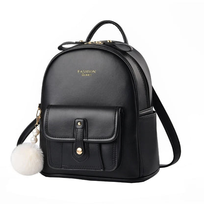 Fashion Pu Leather Women Backpacks Anti-thef School Bag College Girl Backpack Luxury Shoulder Travel Bags Female Bookbag