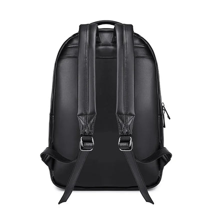Fashion Relievo Skull Men Trend Leather Teenagers Travel Backpack School For Boys Large Capacity Male Laptop Bag