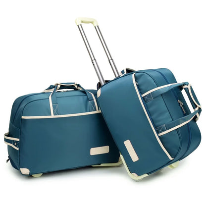 Fashion Rolling Travel Suitcase Luggage Bag Trolley Case with Wheels Waterproof Folding Luggage Men Women Handbags