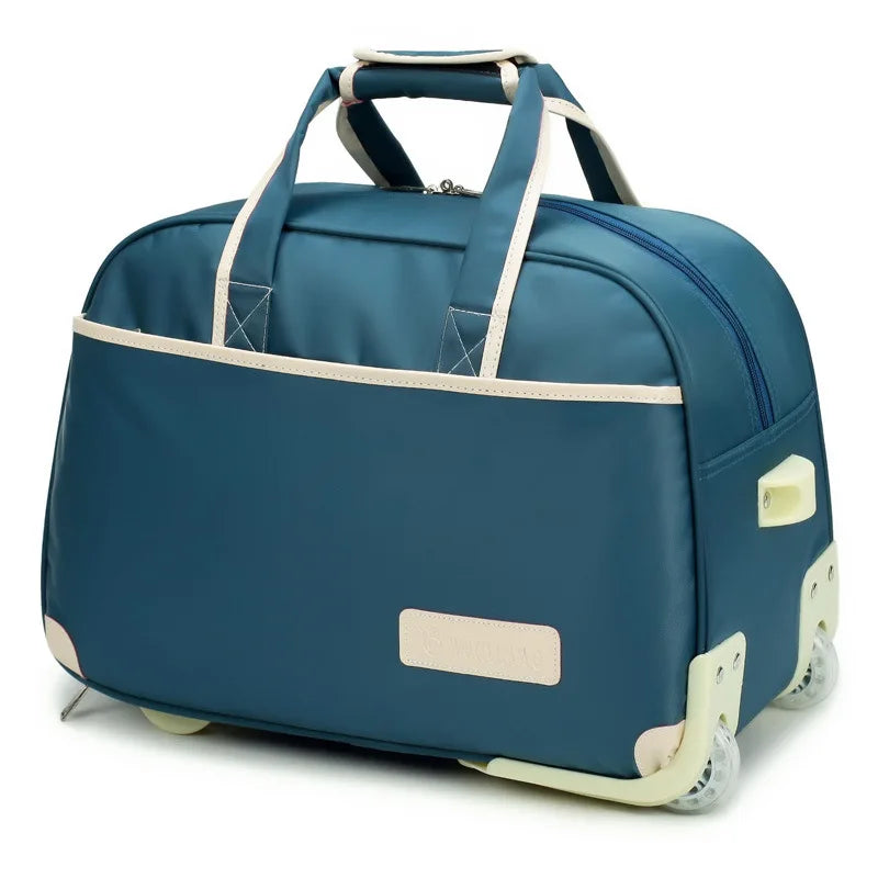 Fashion Rolling Travel Suitcase Luggage Bag Trolley Case with Wheels Waterproof Folding Luggage Men Women Handbags