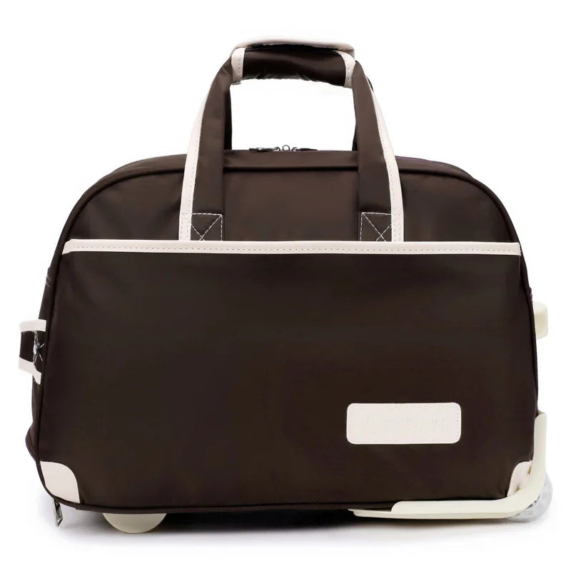 Fashion Rolling Travel Suitcase Luggage Bag Trolley Case with Wheels Waterproof Folding Luggage Men Women Handbags