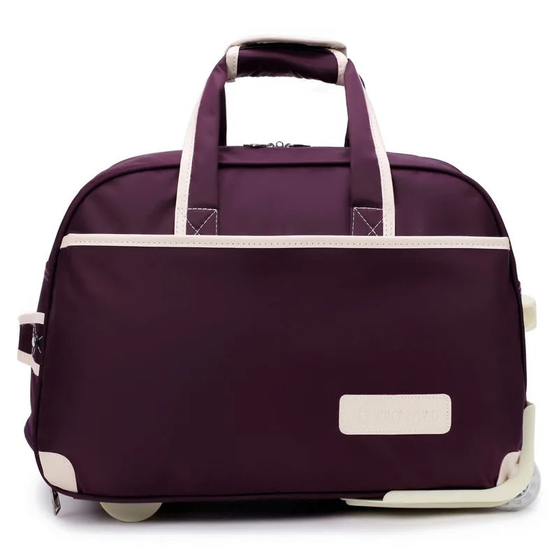 Fashion Rolling Travel Suitcase Luggage Bag Trolley Case with Wheels Waterproof Folding Luggage Men Women Handbags