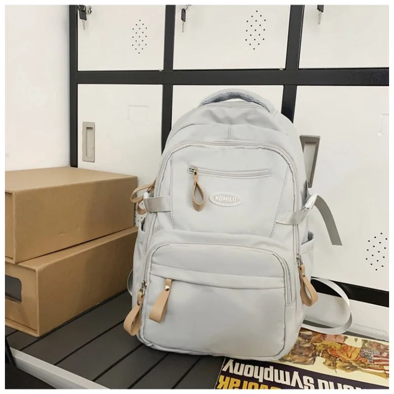 Fashion School  Backpack for Women Waterproof Nylon Rucksack Teenager Large Capacity Student School Bag Travel Bag