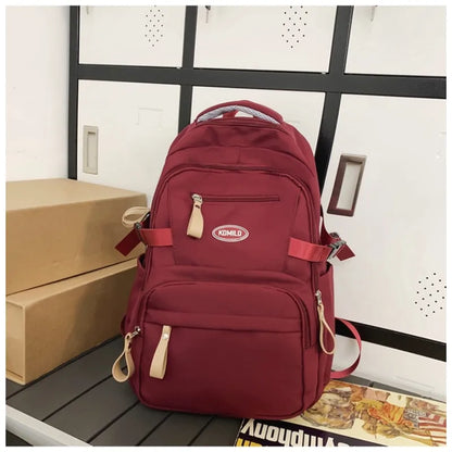 Fashion School  Backpack for Women Waterproof Nylon Rucksack Teenager Large Capacity Student School Bag Travel Bag