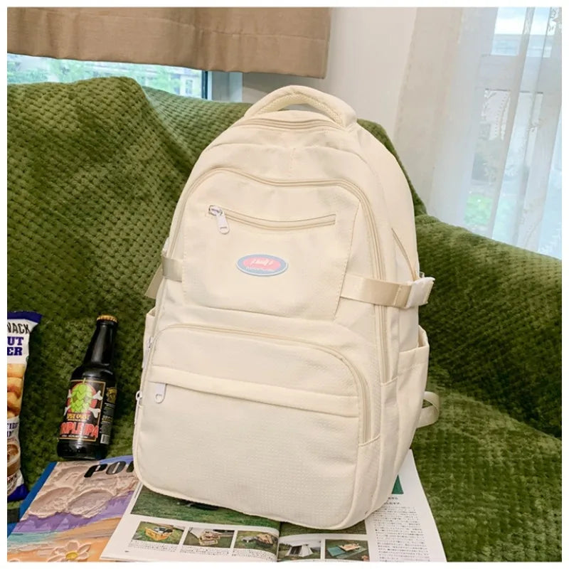Fashion School  Backpack for Women Waterproof Nylon Rucksack Teenager Large Capacity Student School Bag Travel Bag