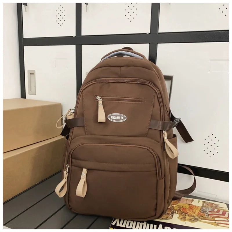 Fashion School  Backpack for Women Waterproof Nylon Rucksack Teenager Large Capacity Student School Bag Travel Bag