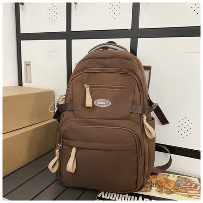 Fashion School  Backpack for Women Waterproof Nylon Rucksack Teenager Large Capacity Student School Bag Travel Bag