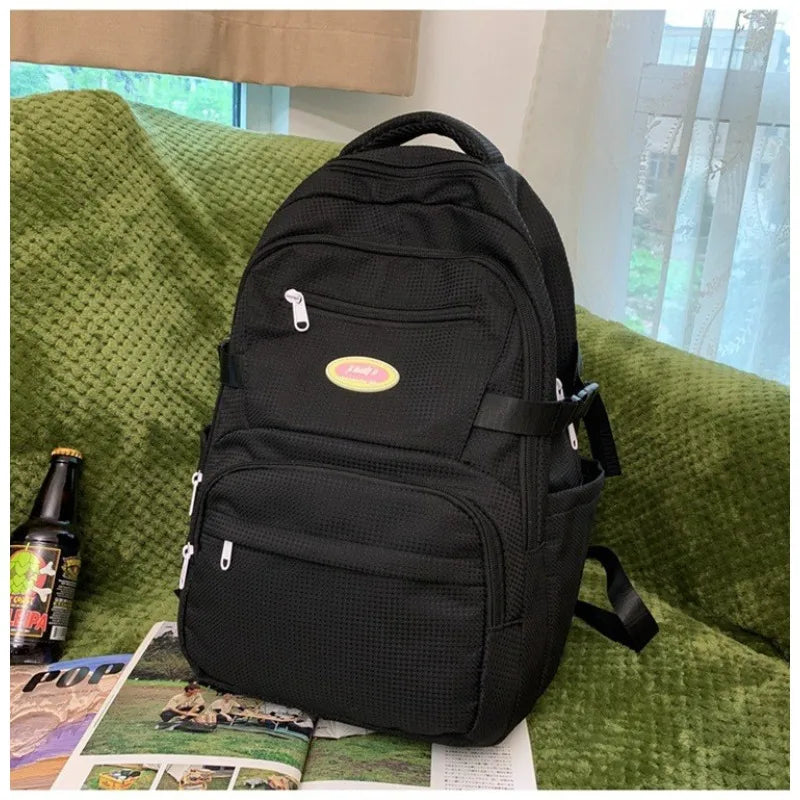 Fashion School  Backpack for Women Waterproof Nylon Rucksack Teenager Large Capacity Student School Bag Travel Bag