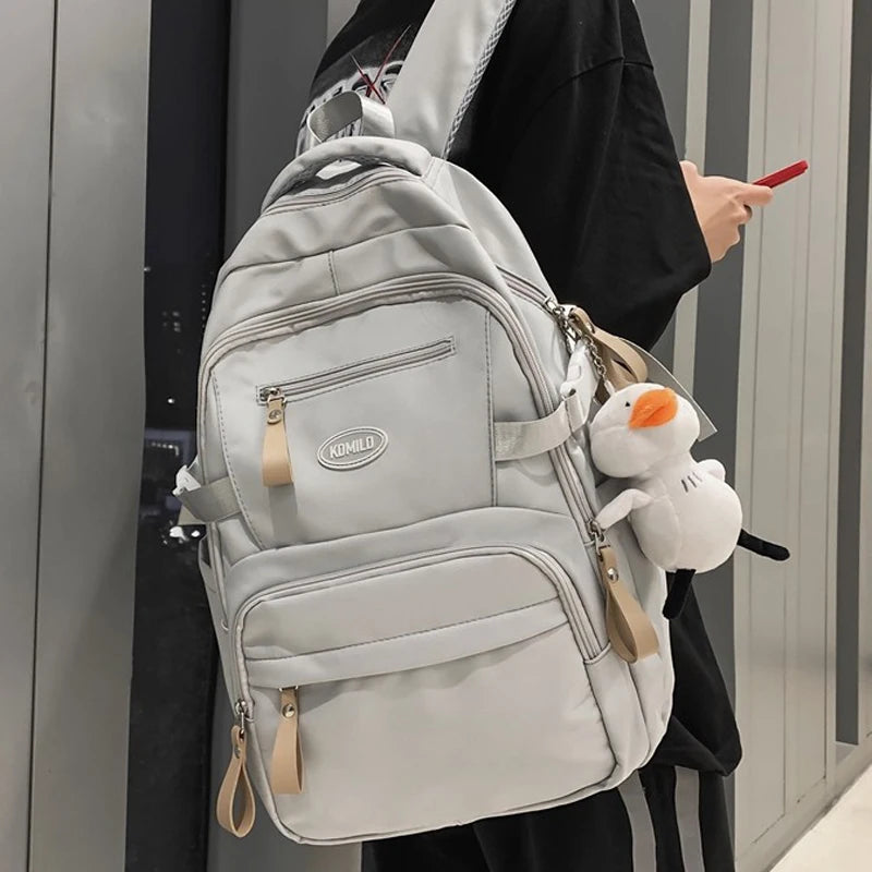 Fashion School  Backpack for Women Waterproof Nylon Rucksack Teenager Large Capacity Student School Bag Travel Bag