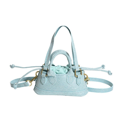 Fashion Shoulder Bag Mini Drawstring Tote Bag Crossbody Purse Small Satchel Bag