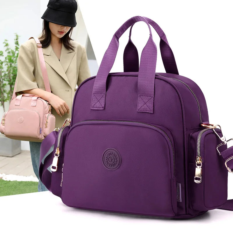 Fashion Shoulder Crossbody Bag for Women Messenger Bags Waterproof Nylon Ladies Handbag Travel Bagpack Backpack