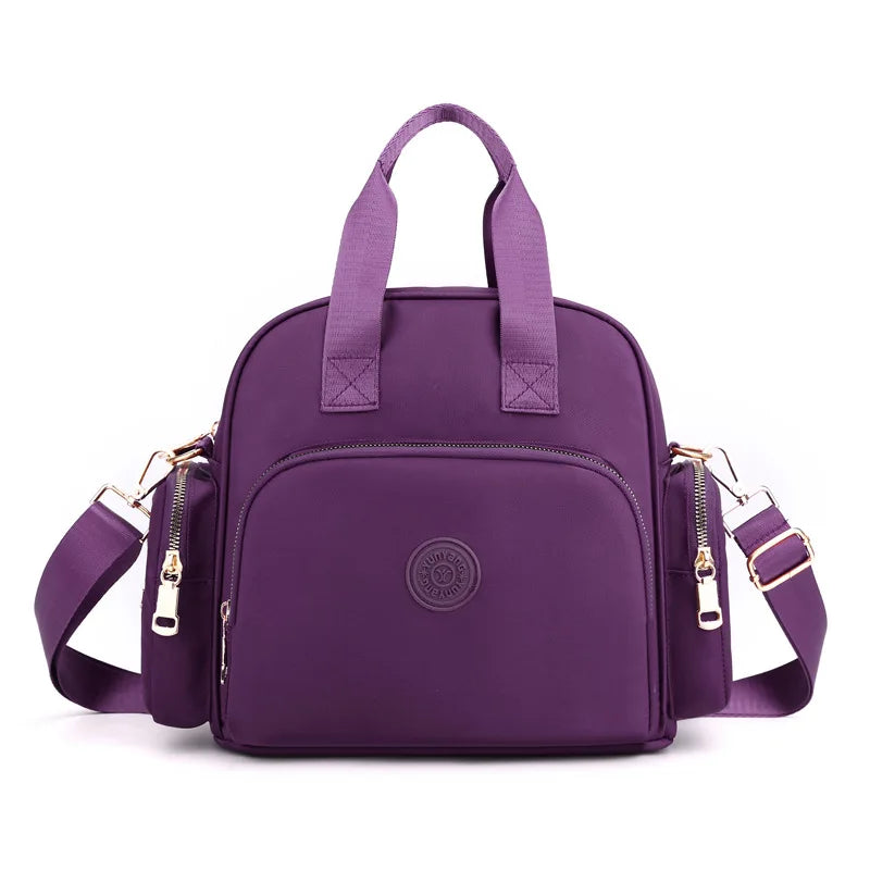 Fashion Shoulder Crossbody Bag for Women Messenger Bags Waterproof Nylon Ladies Handbag Travel Bagpack Backpack