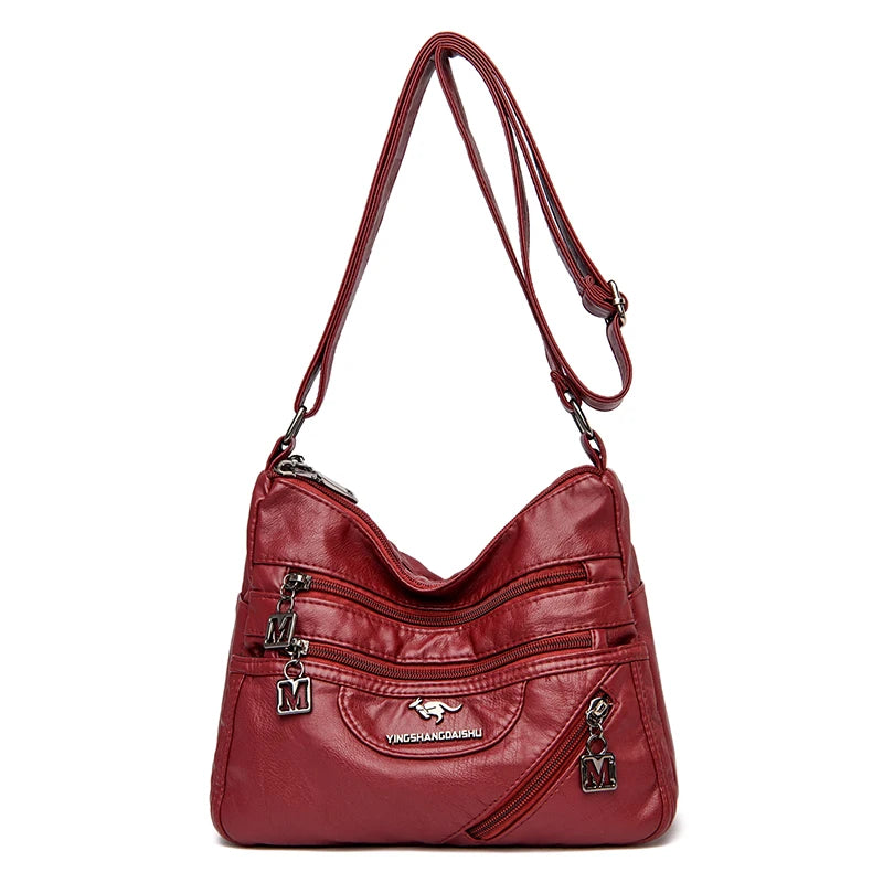 Fashion Shoulder Crossbody Bags for Women High Quality Soft Pu Leather Messenger Bag for Girls 2024 Female Purse And Handbags