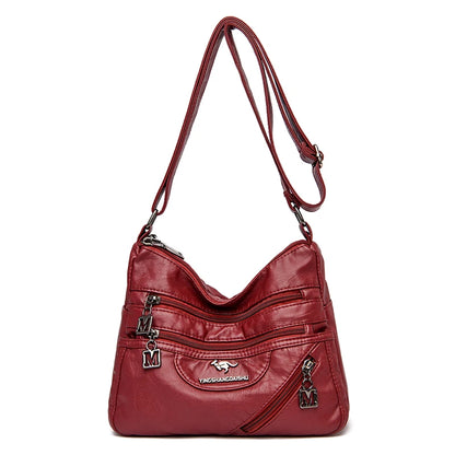 Fashion Shoulder Crossbody Bags for Women High Quality Soft Pu Leather Messenger Bag for Girls 2024 Female Purse And Handbags