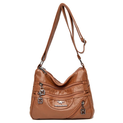 Fashion Shoulder Crossbody Bags for Women High Quality Soft Pu Leather Messenger Bag for Girls 2024 Female Purse And Handbags