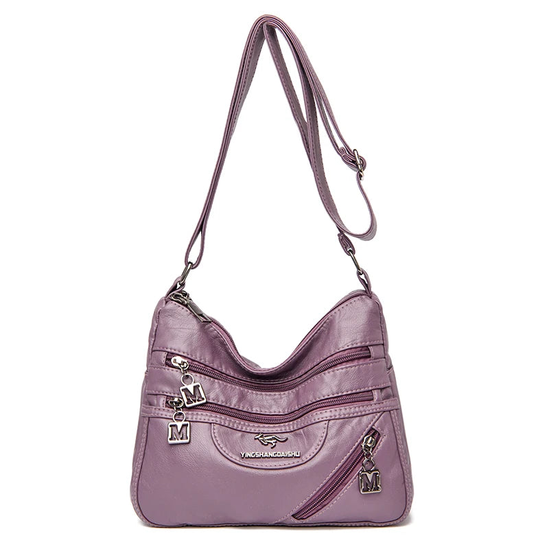 Fashion Shoulder Crossbody Bags for Women High Quality Soft Pu Leather Messenger Bag for Girls 2024 Female Purse And Handbags