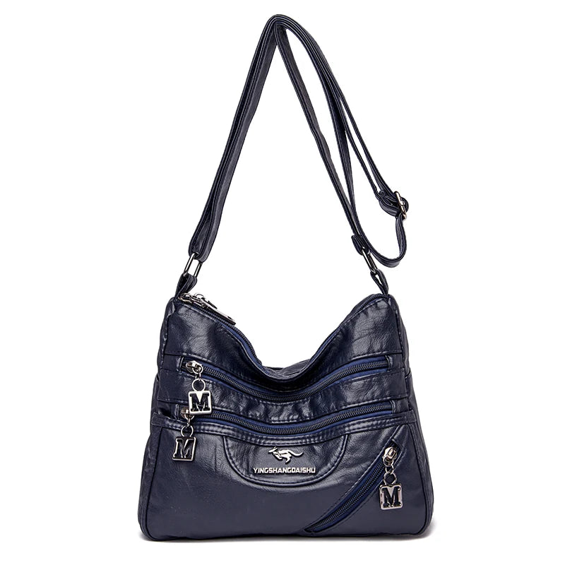 Fashion Shoulder Crossbody Bags for Women High Quality Soft Pu Leather Messenger Bag for Girls 2024 Female Purse And Handbags