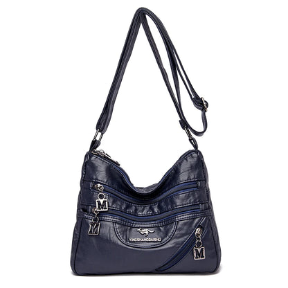 Fashion Shoulder Crossbody Bags for Women High Quality Soft Pu Leather Messenger Bag for Girls 2024 Female Purse And Handbags