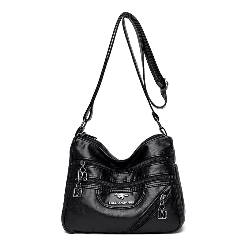 Fashion Shoulder Crossbody Bags for Women High Quality Soft Pu Leather Messenger Bag for Girls 2024 Female Purse And Handbags