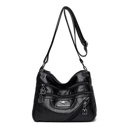 Fashion Shoulder Crossbody Bags for Women High Quality Soft Pu Leather Messenger Bag for Girls 2024 Female Purse And Handbags