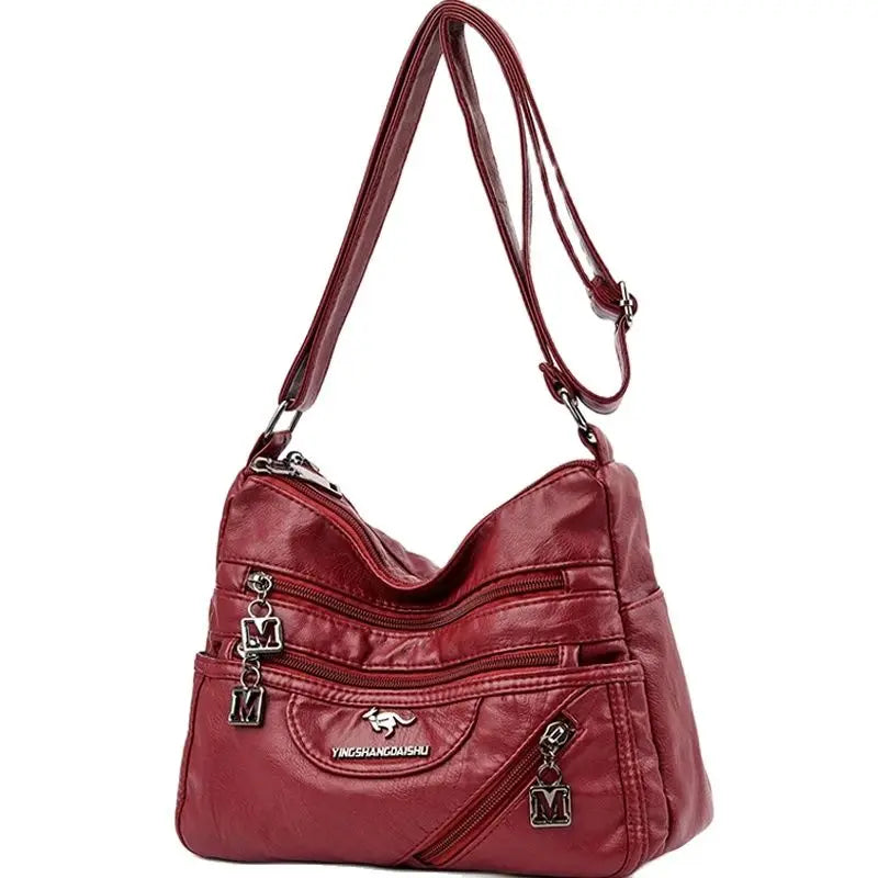Fashion Shoulder Crossbody Bags for Women High Quality Soft Pu Leather Messenger Bag for Girls 2024 Female Purse And Handbags