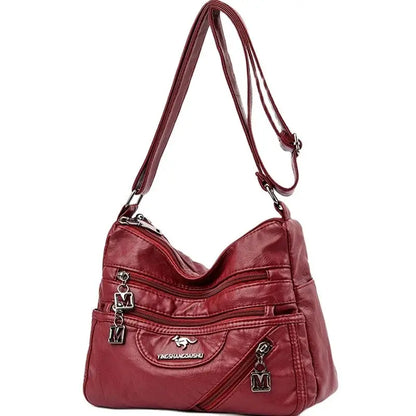 Fashion Shoulder Crossbody Bags for Women High Quality Soft Pu Leather Messenger Bag for Girls 2024 Female Purse And Handbags