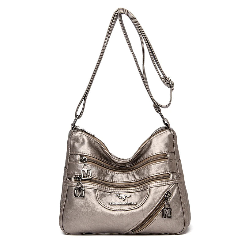 Fashion Shoulder Crossbody Bags for Women High Quality Soft Pu Leather Messenger Bag for Girls 2024 Female Purse And Handbags