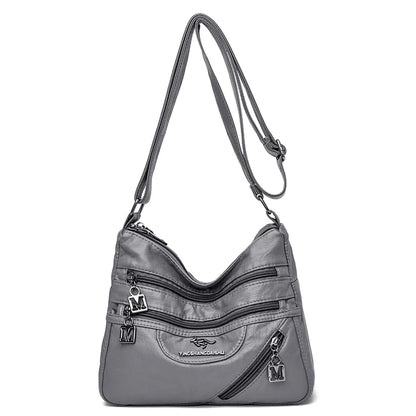 Fashion Shoulder Crossbody Bags for Women High Quality Soft Pu Leather Messenger Bag for Girls 2024 Female Purse And Handbags