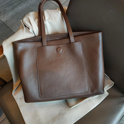 Fashion Simple Commuter Handbags 2024 New Elegant All-match Large Capacity Tote Bags One Shoulder Portable Versatile Travel Bag