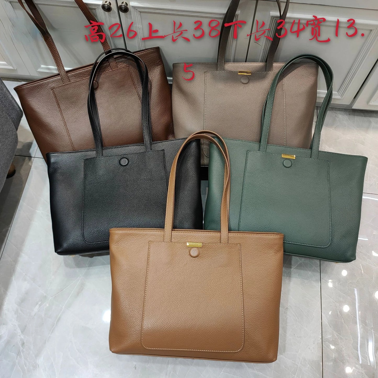 Fashion Simple Commuter Handbags 2024 New Elegant All-match Large Capacity Tote Bags One Shoulder Portable Versatile Travel Bag