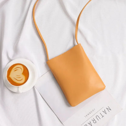 Fashion Simple Phone Bag Crossbody Women Shoulder Bags Messenger 2023 Trend Brown Hand Bag for Lady Girls Mini Flap Mobile Bolso