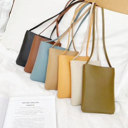 Fashion Simple Phone Bag Crossbody Women Shoulder Bags Messenger 2023 Trend Brown Hand Bag for Lady Girls Mini Flap Mobile Bolso