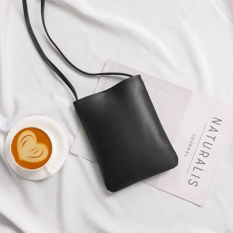 Fashion Simple Phone Bag Crossbody Women Shoulder Bags Messenger 2023 Trend Brown Hand Bag for Lady Girls Mini Flap Mobile Bolso