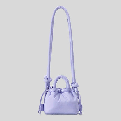 Fashion Small Puffer Tote Bag Designer Padded Women Shoulder Bags Nylon Down Cotton Crossbody Bag Mini Lady Handbags 2024