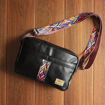 Fashion Soft Leather Men's Shoulder s Casual Messenger High-Quality Man Sling Large Capacity Crossbody Bag