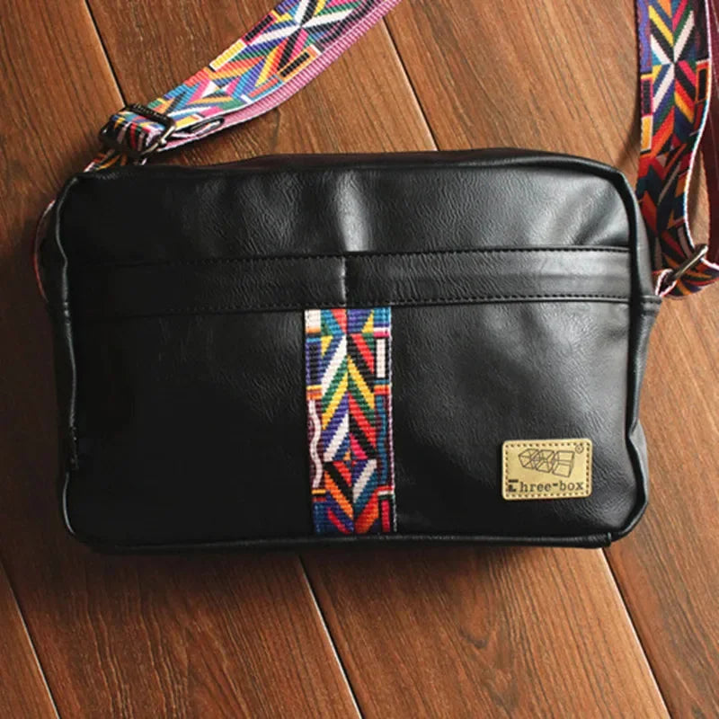 Fashion Soft Leather Men's Shoulder s Casual Messenger High-Quality Man Sling Large Capacity Crossbody Bag