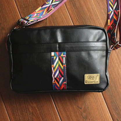 Fashion Soft Leather Men's Shoulder s Casual Messenger High-Quality Man Sling Large Capacity Crossbody Bag