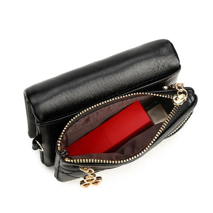 Fashion Soft Leather Women's Fold Short Female Coin Purse Multifunction Card Holder Large Capacity Ladies Money Wallet
