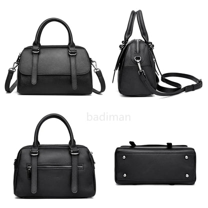 Fashion Solid Color Genuine Leather Shoulder Crossbody Bag for Women High QualityCow Leather Handbag Luxury Female Messenger Bag