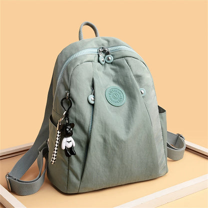 Fashion Solid Design Large Capacity Backpacks for School Teenagers Girls High-quality Nylon Waterproof Backpack Travel Bagpack