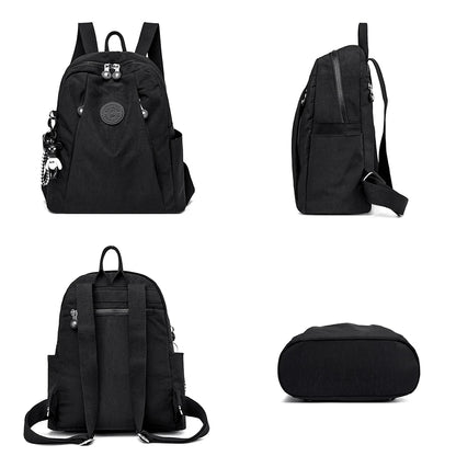 Fashion Solid Design Large Capacity Backpacks for School Teenagers Girls High-quality Nylon Waterproof Backpack Travel Bagpack
