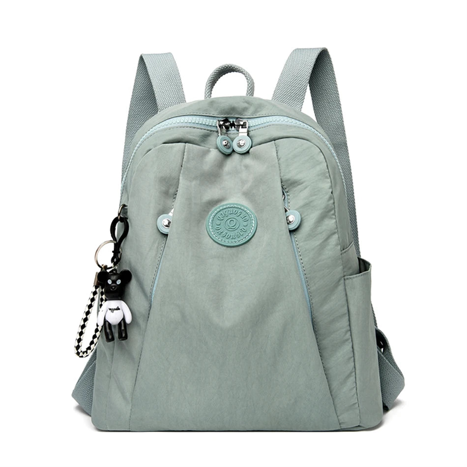 Fashion Solid Design Large Capacity Backpacks for School Teenagers Girls High-quality Nylon Waterproof Backpack Travel Bagpack